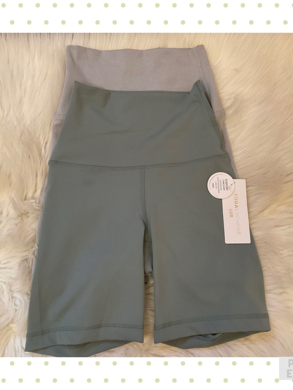 Yogalicious Lux Everyday 7” Bike Shorts - Set of 2 - NWT - Size XS